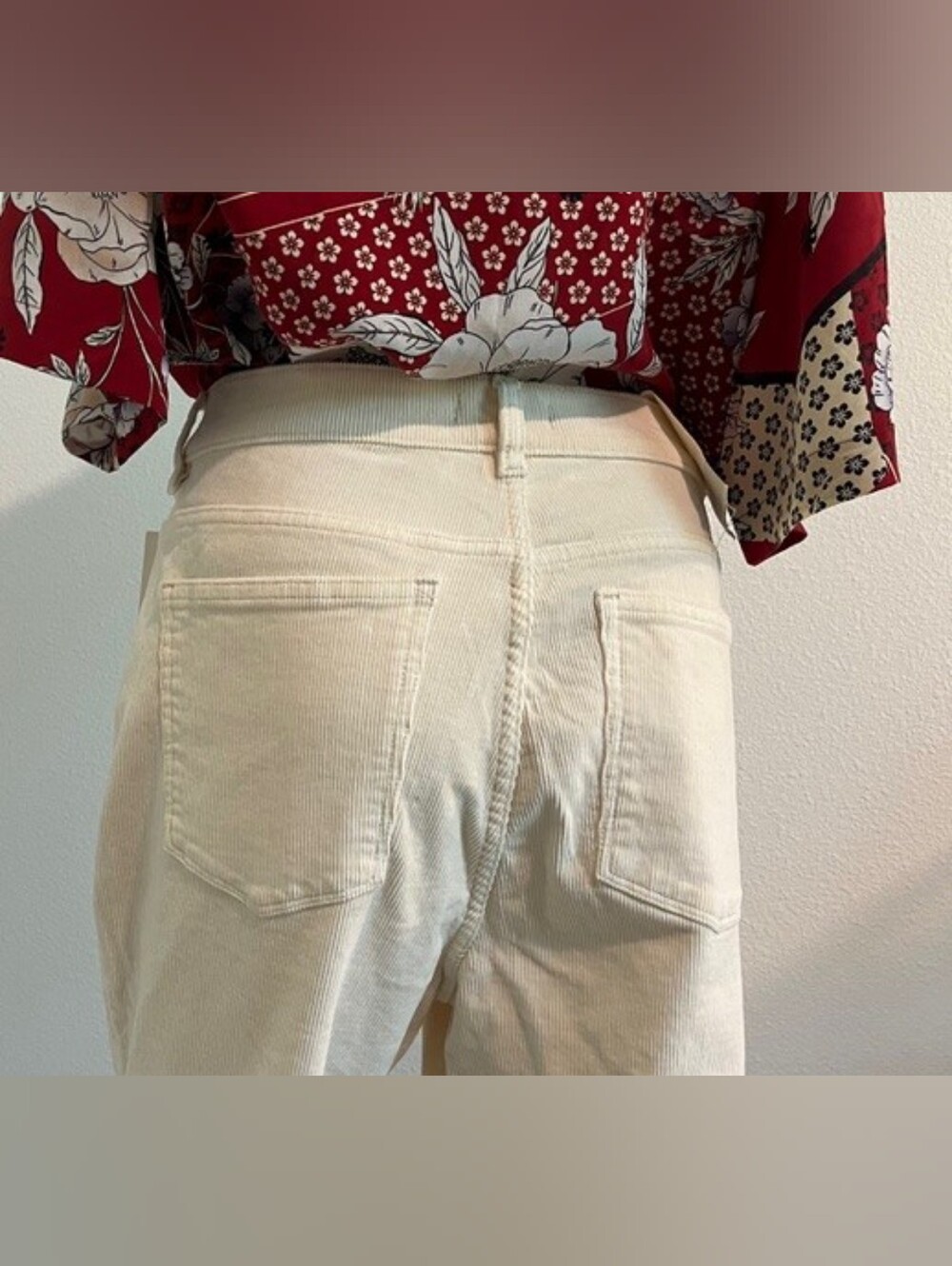 DL1961 Patti Straight Leg Corduroy High Rise Vintage Style Ankle Size 32 NWT - Picture 9 of 16